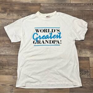 Graphic T Shirt Grandpa Funny Short Sleeve Oneita Vintage 90s Men's Size Large